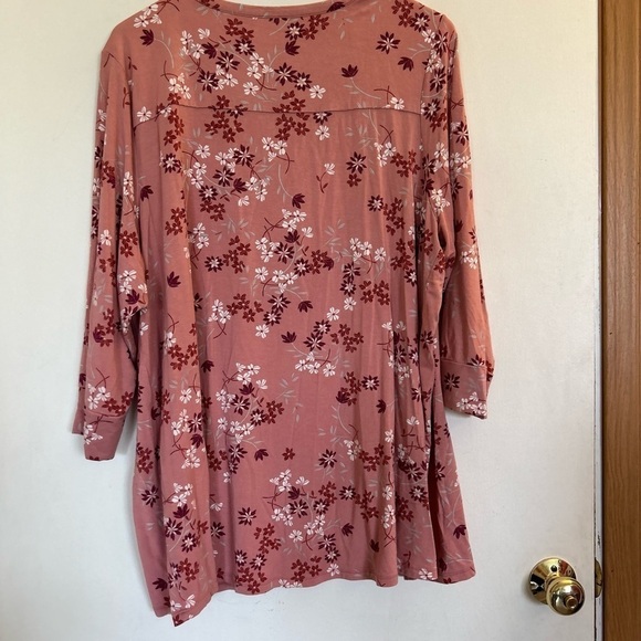 Market & Spruce Jennifer Henley Knit Tee 2x - Picture 3 of 10